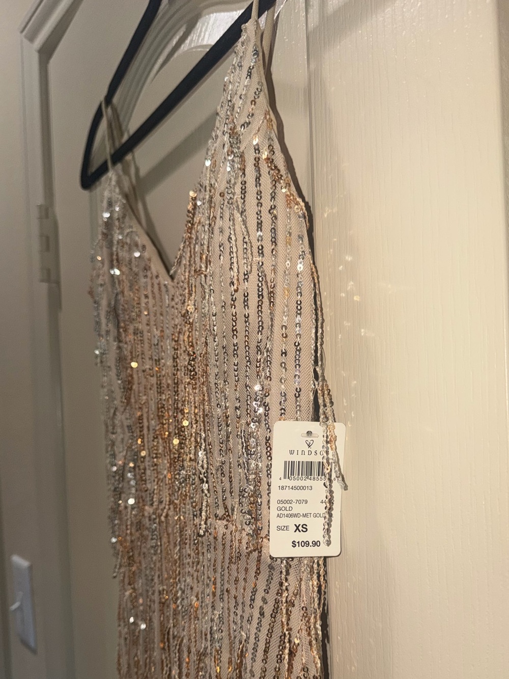 Rebekah Formal Sequin Fringe Mermaid Dress - Picture 6 of 8